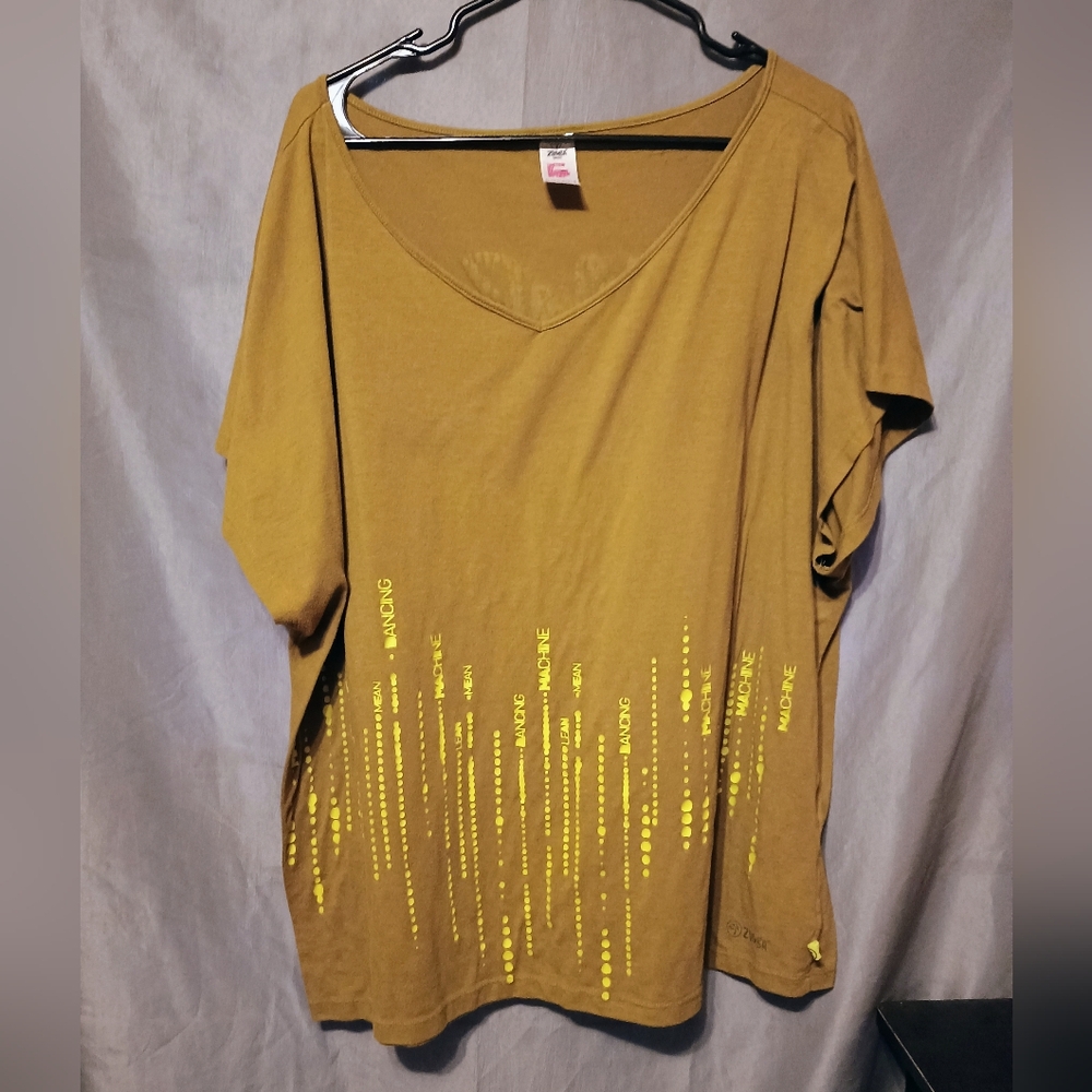 Zumba Fitness Breathable Workout Graphic Top